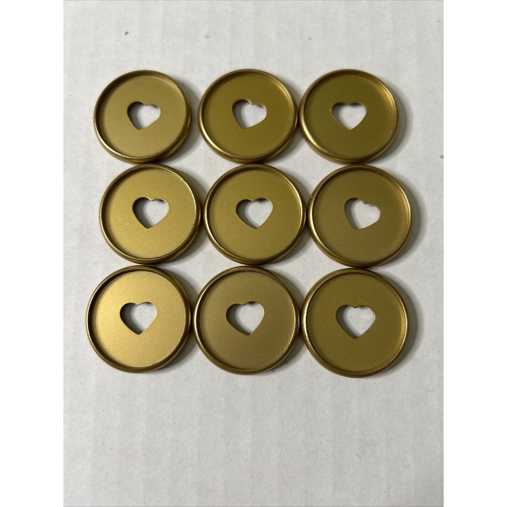 Happy Planner Discs Gold color plastic 9 pieces Classic Planner size